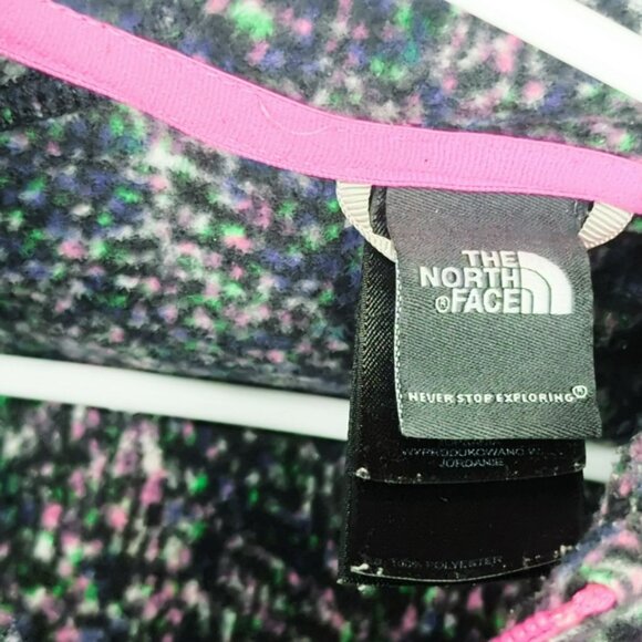 The North Face Womens XS Multicolor Pink Trim Zip-Up Hooded Light Jacket - Picture 4 of 5